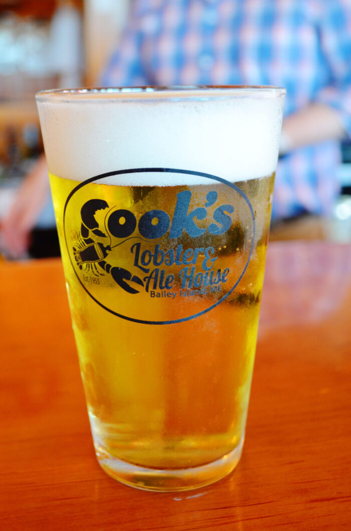 Liquid Riot beer poured at Cooks Lobster Ale House
